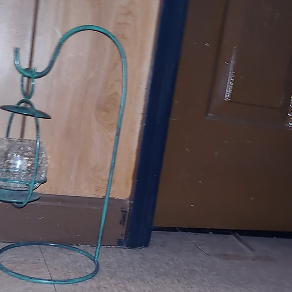 Crystal Hanging Candle Lantern - Picture 6 of 6